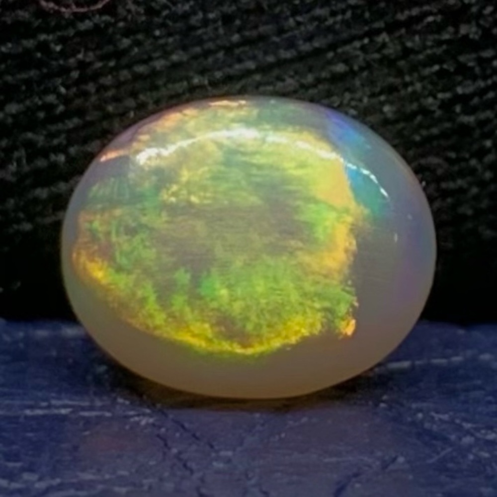 Full Color Flash Australian Lightning Ridge Unset Polished Opal
